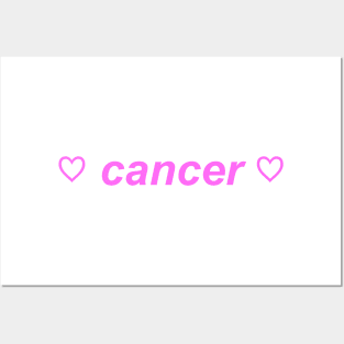 "cancer"  ♡ Y2K zodiac slogan Posters and Art